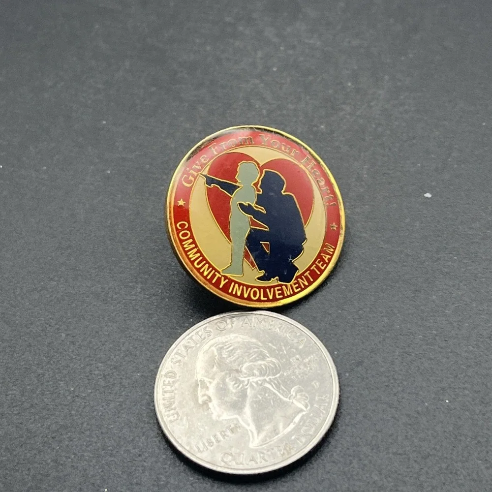 Give From Your Heart Community Involvement‎ Team Lapel Hat Pin